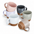 Morandi Color Ceramic Coffee Mugs Set of 6 (Large),18 oz Coffee Cups with Handle, Latte Mug, Big Mug for Women, Men, Great for Tea Hot Chocolate, Microwave Safe, Modern, Unique Sty clean product image